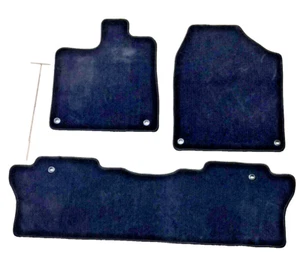 Set of Honda Pilot 2016-22 Black Nylon Carpet Floor Mats - Bild 1 von 10