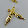 8pcs Vintage Gold Alloy Enamel Red Wool Mutton Pendants Charms Findings 50619 