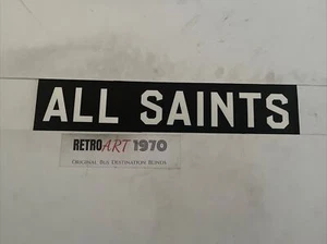All Saints - Manchester 3/69 Destination Bus Blind 24” Gift United - Picture 1 of 12