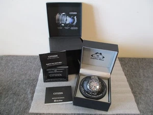 CITIZEN ECO DRIVE RADIO CONTROL TITANIUM CHRONO SKYHAWK WATCH RX- S092197 w/BOX+ - Picture 1 of 23