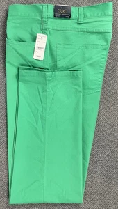 Pantalones verdes Brooks Brothers para hombre 38x32 "se ajustan como 38,5 x 32,5" nuevos con etiquetas - Imagen 1 de 20