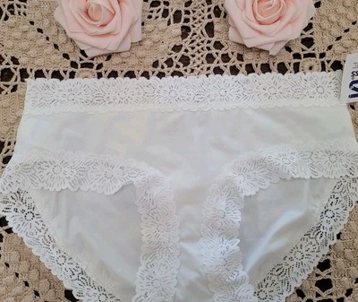 AERIE ELEGANT Boybrief Floral SeXy White Lace Panty  NWT Underwear S/5 $13.00 - Image 1 of 4