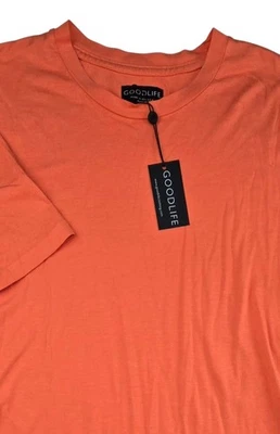 NUEVA CON ETIQUETAS Goodlife Supima Algodón Manga Corta Camiseta Color: Emberglow Talla M Foto 1 de 4