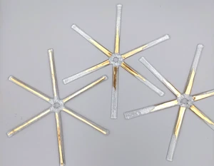 Christbaumschmuck  3er Set Große Sterne Glas Fusing 17,5 cm Weihnachten - Bild 1 von 5