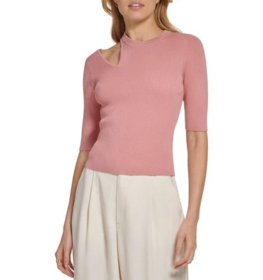 Suéter DKNY para mujer con corte de hombros y codo y manga Foto 1 de 4