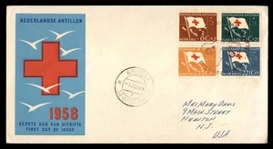 Mayfairstamps Netherlands Antilles 1959 Red Cross Quad Frank combination FirsT D - Picture 1 of 2
