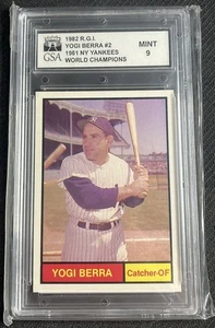 1982 RGI YOGI BERRA #2 WORLD CHAMPIONS GSA MINT 9 RARE YANKEES HOF - Picture 1 of 1