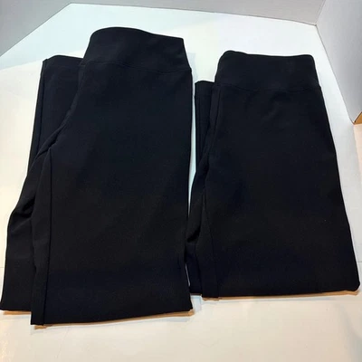 Bundle of Boston 正确尺寸小号女式黑色宽腿裤正装裤二手状况完好 — 第 1/4 张图片