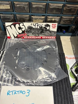 MCS CHAINRING BMX BIKE  SPROCKET 47t USA MADE! GT Haro SE Redline JMC  new - Image 1 of 2