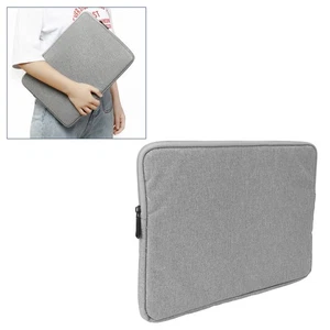 Light Grey Laptop Sleeve Bag Canvas Thickened Waterproof 360 Degrees Protec- NEW - Bild 1 von 12