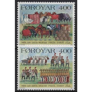 Färöer 1994 Brauchtum: Abschied vom Winter 270/71 postfrisch - Bild 1 von 1