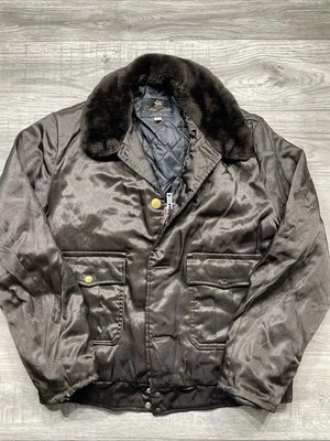 Chaqueta polar dorada True Vintage años 60 esencial de piel marrón Foto 1 de 4