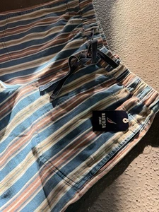 Nautica Jeans Co. Womens Blue Striped Cotton Wide Leg Ankle Length Pants Large - Picture 1 of 10