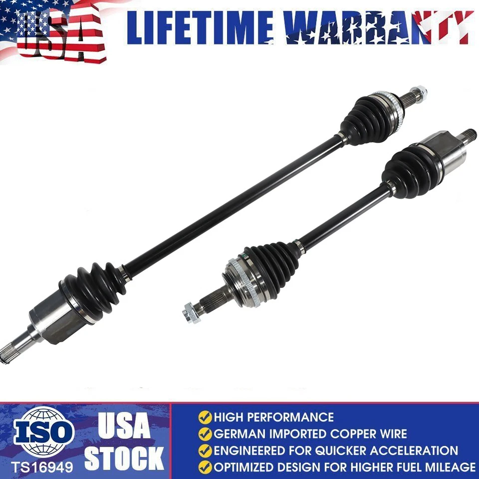 Paquete de 2 conjuntos de eje delantero CV para Honda Civic 1992-2000 Foto 1 de 4