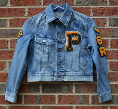 Polo Ralph Lauren Big Boys Medium Graaphic Denim Cotton Jacket - Image 1 of 4