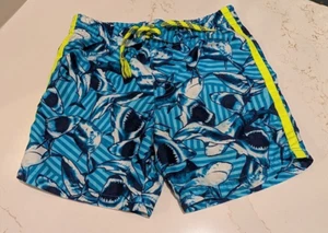 OP Boys Swim Trunks Size XS OCEAN PACIFIC xsmall 4/5 Blue Swimsuit Mesh Lined - Picture 1 of 8