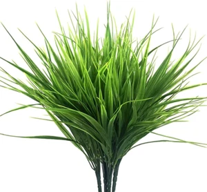 4Pcs Kunstpflanzen Künstliche Weizengras Pflanzen Grün Gesamthöhe ca 37cm für In - Bild 1 von 6