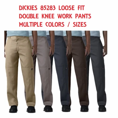BIG SALE! New Dickies 85283 Loose Fit Double Knee Cell Phone Pocket Work Pants - Image 1 of 4