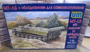 MT-LB w/Equipment for Selfdigging Around, Unimodels UM 233 Model kit Missing 2 - Picture 1 of 13