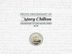 Mary Chilton - Mayflower Pilgrim Commemorative 8x10 Print Certificate - Bild 1 von 2