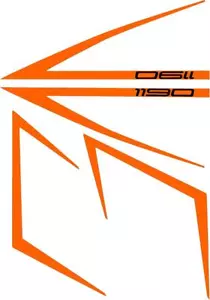 KTM RC8 RC8-R Printed and Laminated Vinyl Number Board Tail unit Decals Stickers - Picture 1 of 5