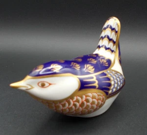 Vintage ROYAL CROWN DERBY ENGLAND Imari  Porcelain Quail Figure Paperweight. - Picture 1 of 6