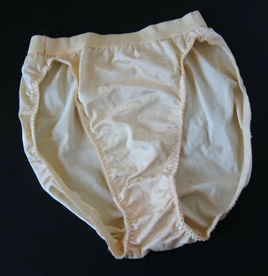 Victoria's Secret VINTAGE 80s Gold Label Antron Nylon Satin-y Brief Panty SMALL - Image 1 of 4