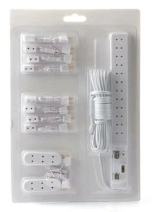 Dolls House Lighting Wiring Kit Socket Power Strip Extensions Plugs 11 Piece Set - Picture 1 of 8