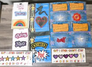 Retro Embroidered Patch Lot ~ Groovy MOD Sew or Pin Patches NOS ~ 15 Pieces🪡 ✂️ - Picture 1 of 4
