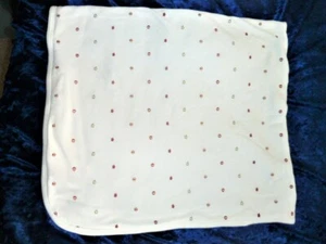 Vintage Gymboree Baby Blanket White Cotton Red Yellow Star Ball Circus Elephant - Picture 1 of 5