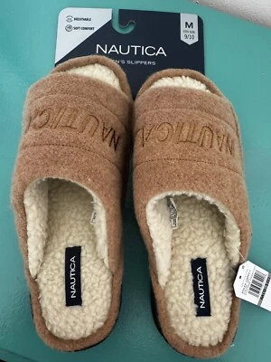 Zapatillas acogedoras Fisher Nautica para hombre - Tostadas - Talla M (9-10) - Nuevas con etiquetas Foto 1 de 4