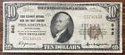 1929 Ten Dollar Bill $10 National Currency - Philadelphia Pennsylvania #75620