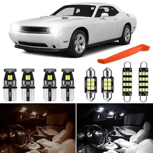 Interior LED Bulbs Kit Package 6000K Ultra White Replacement for Dodge - Picture 1 of 9