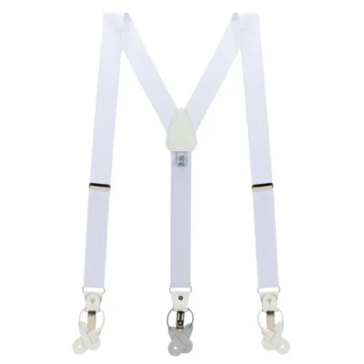 SuspenderStore Tirantes de Tela Oxford - BOTÓN CONVERTIBLE Y CLIP - 5 Colores Foto 1 de 4