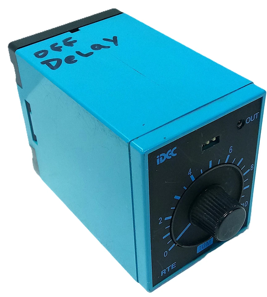 Модуль таймера ПЛК IDEC RTE-P11 120 В AC 10 A 0-10 минут выключение задержка - Изображение 1 из 4