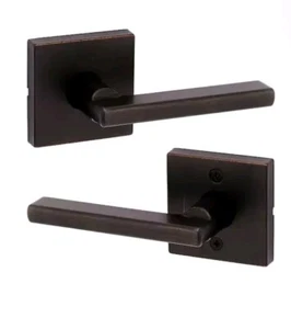 Kwikset Pasaje Halifax Cuadrado Veneciano Bronce Pasaje 720HFL SQT 11P 6AL RCS  - Imagen 1 de 1