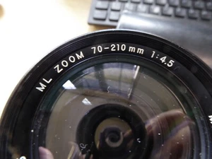 YASHICA ML 70-210mm F4.5 MANUAL FOCUS LENS , CONTAX/YASHICA FILM SLR FIT . b9ma - Picture 1 of 8