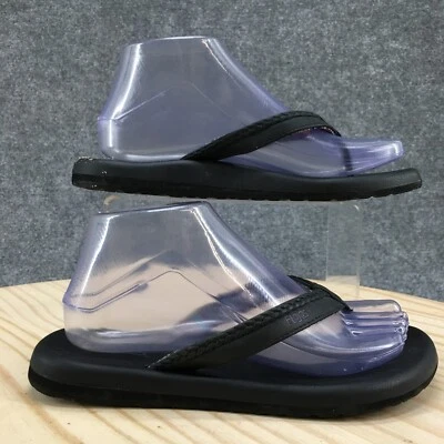 Босоножки Flojos женские 7 повседневные шлепанцы без шлепанца плоские черные искусственная кожа - Изображение 1 из 4