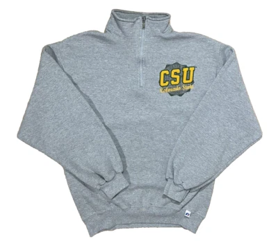 Sudadera De Colección Colorado State Rams 1/4 Cremallera Cuello Russell Atlético Talla L NCAA Foto 1 de 4