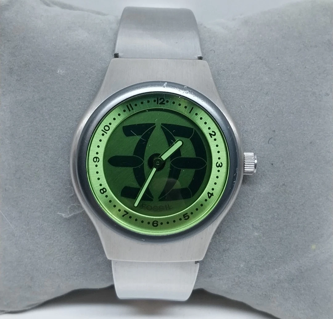 Fossil Big Tic Stainless Steel Band Analog & Digital Wristwatches