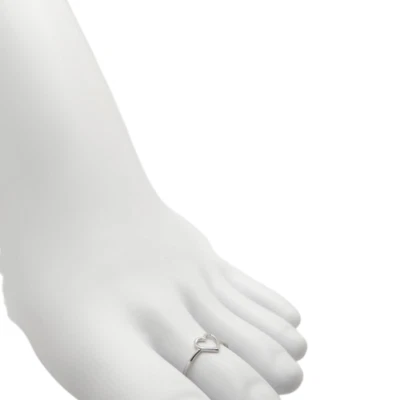 Кольцо на носок сглаза из чистого серебра и эмали с родиевым покрытием - R27 - Изображение 1 из 4