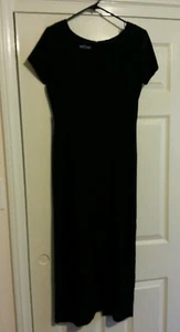 Damen schwarz Carole kleines Kleid formell halbhoch einfarbig kurzarm - Bild 1 von 6