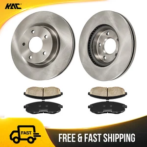 6x Front Disc Rotors & Ceramic Brake Pads for Nissan Altima 2007 - 2010 Set - Picture 1 of 12