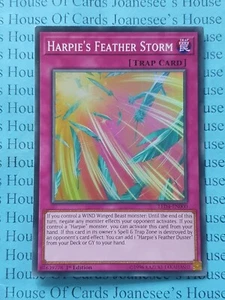 LED4-DE000 Harpies Federsturm Super Rare Yu-Gi-Oh Karte 1. Auflage Neu NM - Bild 1 von 4