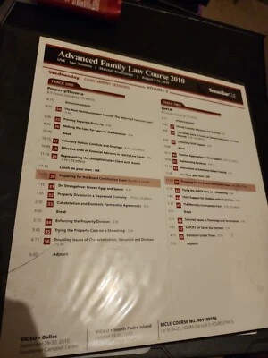 Texas Bar CLE Advanced Family Law Course 2010 Volume 2 - Image 1 of 4