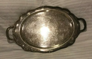 F.B. Rogers Silver Co. Bandeja para servir plato antiguo vintage plateado  - Imagen 1 de 9