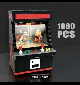 1060pcs Arcade Game Micro Building Block Set ABS Plastic Red & Black Street Game - Bild 1 von 7