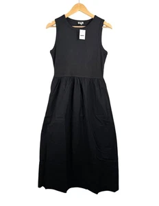 J.crew Petite Rippstrick Mixy Kleid schwarz Strand schwarz 90er Gr. S - Bild 1 von 8