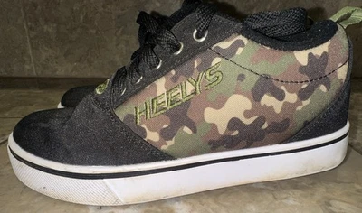 Zapatos de Skate Heelys Camo Pro 20 Negros con Ruedas Talla 2 EE. UU. Juventud Envío Gratis Foto 1 de 4
