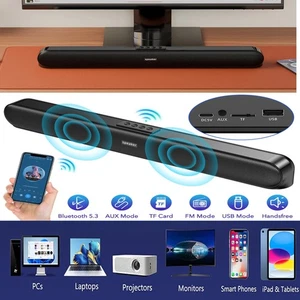 Bluetooth 5.3 Soundbar Subwoofer Pilot zdalnego sterowania Głośnik do TV PC FM Telefon komórkowy--- - Zdjęcie 1 z 19
